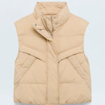 Joss Puffed Vest Warm Sand