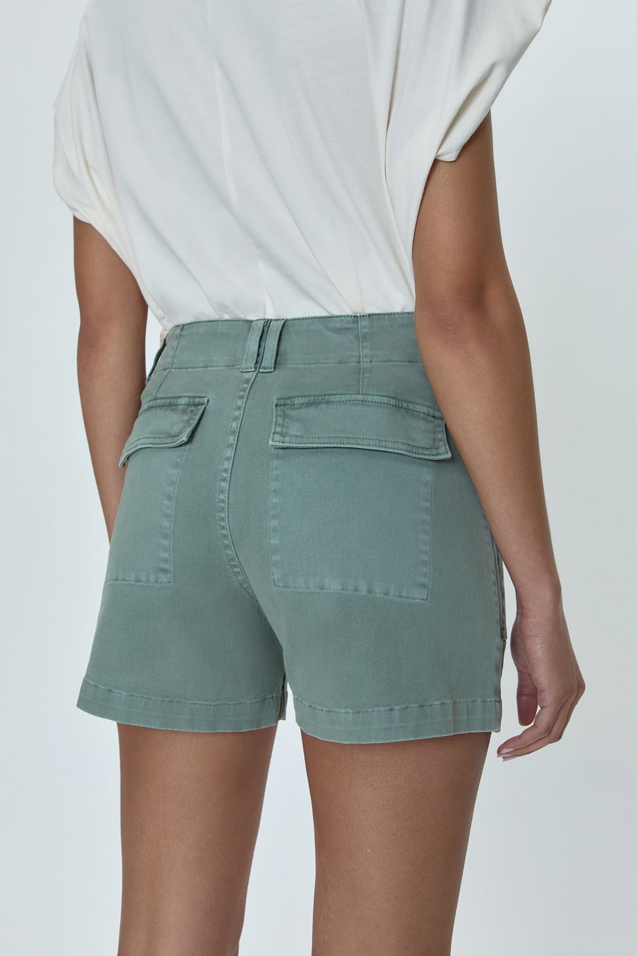 Marissa High Rise Utility Short Bluff