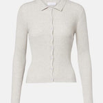 Nikki Long Sleeve Button Down Collar Shirt Platinum