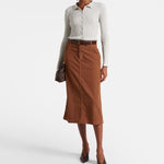 Nikki Long Sleeve Button Down Collar Shirt Platinum