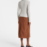 Nikki Long Sleeve Button Down Collar Shirt Platinum