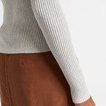 Nikki Long Sleeve Button Down Collar Shirt Platinum