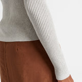 Nikki Long Sleeve Button Down Collar Shirt Platinum