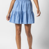 Lilla P Tiered Short Skirt