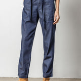 Lilla P Denim Belted Pant Dark Wash