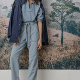 Lilla P Denim Collared Shirt Light Wash