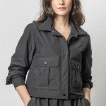 Nylon Utility Jacket Jet Black