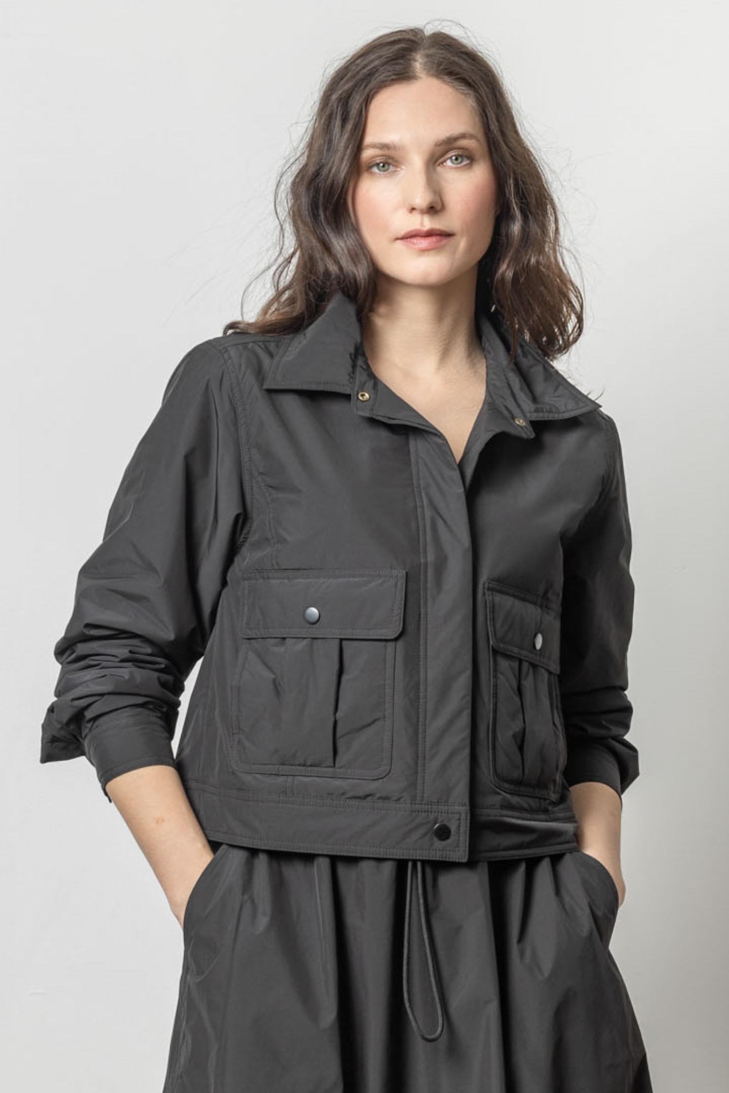 Nylon Utility Jacket Jet Black