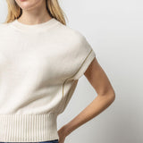 Lilla P Wedge Pullover Sweater Cream