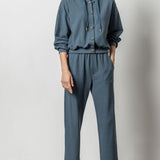 Lilla P Straight Leg Waffle Pant Abyss