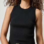 Short Perfect Tank Sweater Black