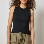 Short Perfect Tank Sweater Black