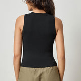 Short Perfect Tank Sweater Black