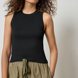 Short Perfect Tank Sweater Black