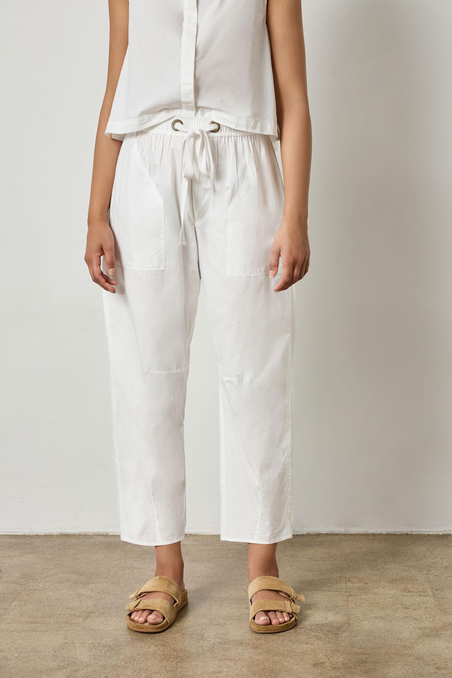 Everyday Poplin Pant White