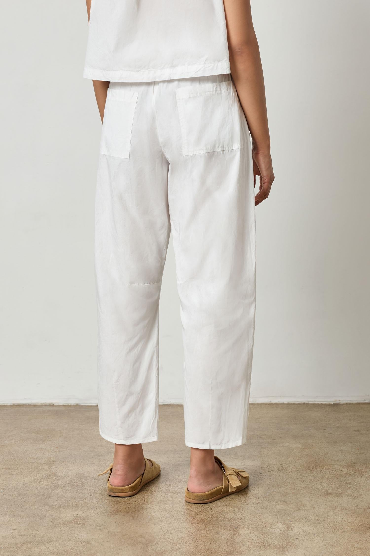 Everyday Poplin Pant White