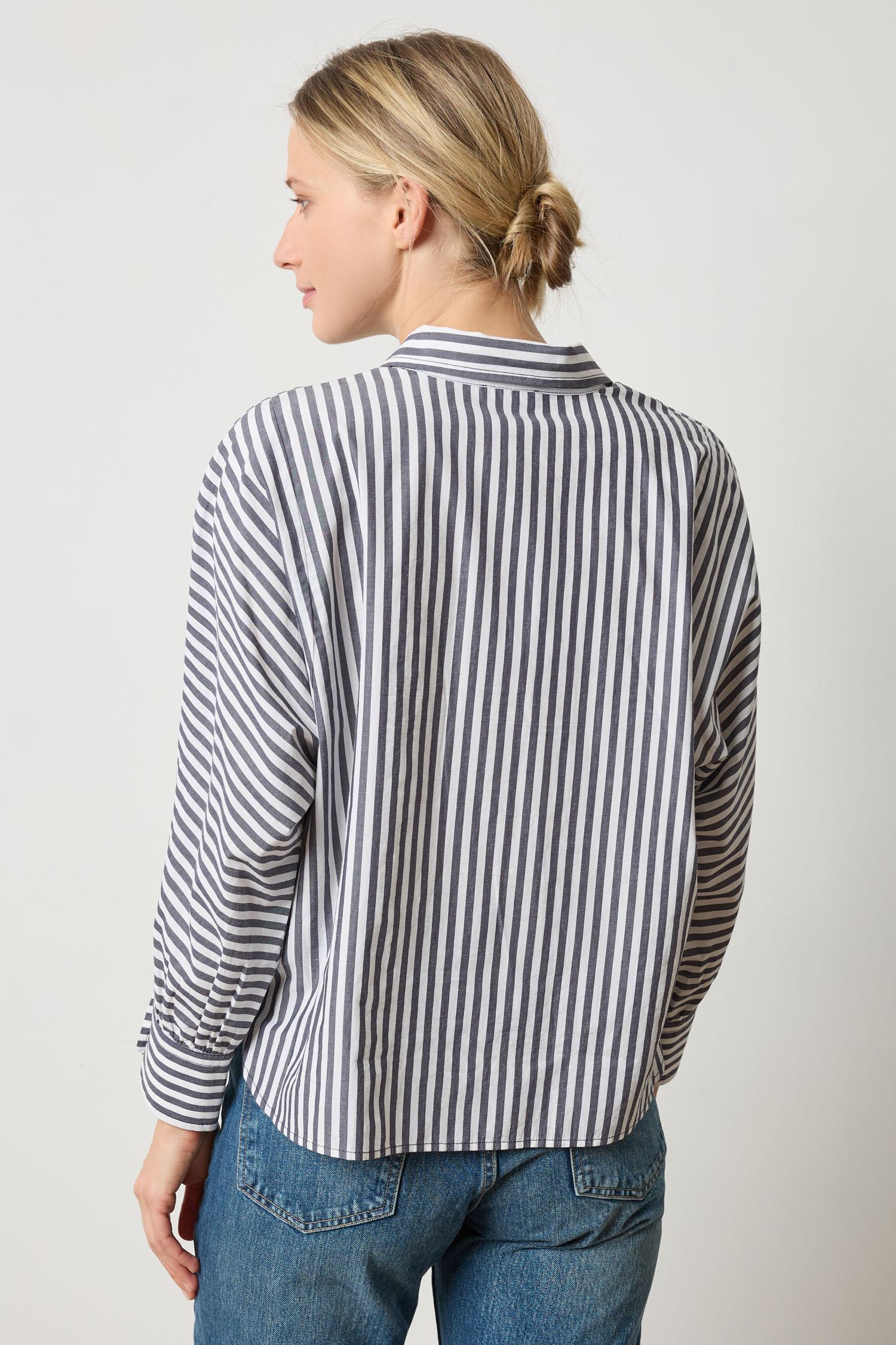 Dolman Sleeve Button Down Shirt