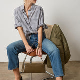 Dolman Sleeve Button Down Shirt