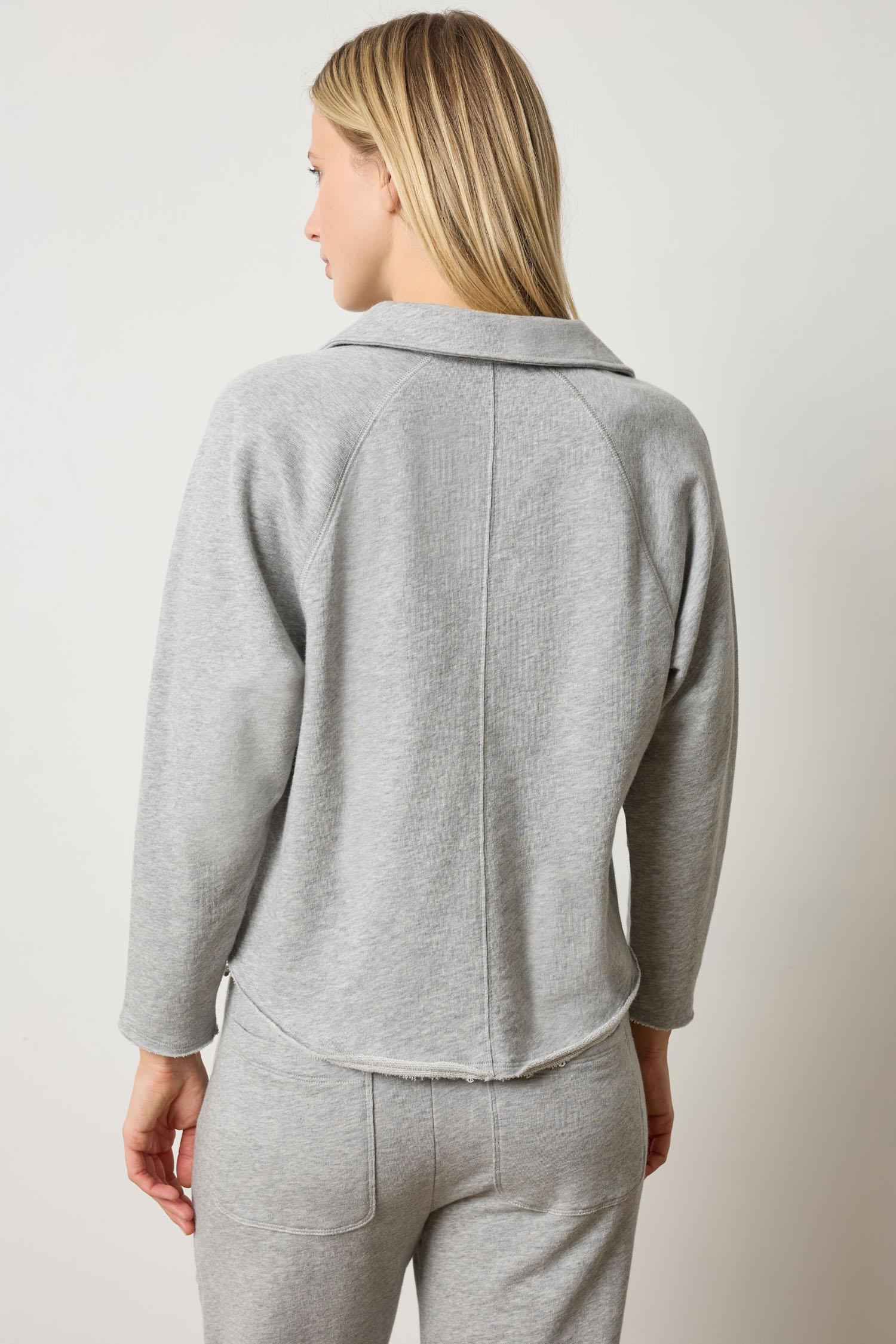 Shirttail Polo Heather Grey