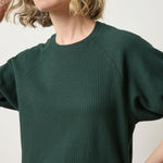 Pleated Sleeve Top Spruce