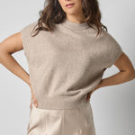 Banded Bottom Wedge Sweater Wheat
