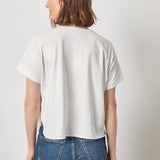 Cuffed Sleeve Dolman Button Down White