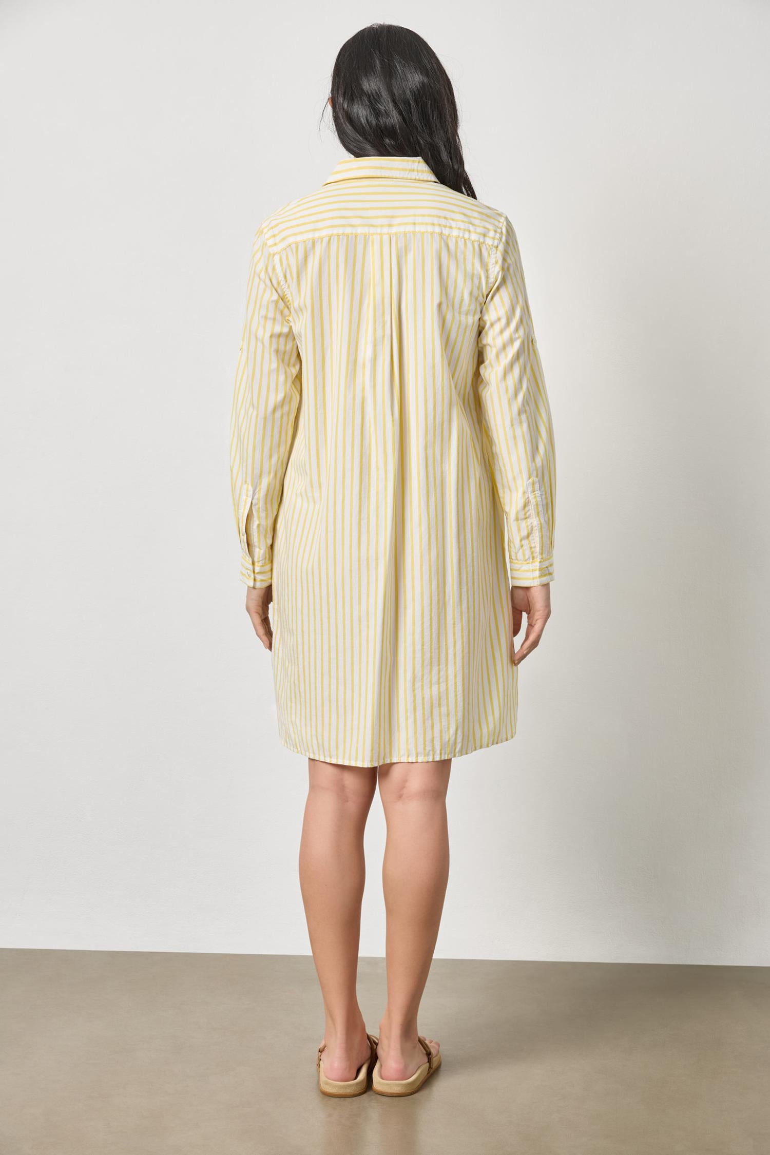 Striped Shirt Dress Sunflower Stripe