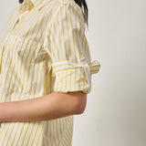 Striped Shirt Dress Sunflower Stripe