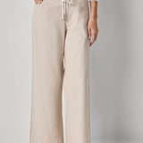 Linen Blend Straight Leg Pant