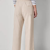 Linen Blend Straight Leg Pant