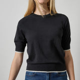 Crewneck Saddle Sleeve Sweater