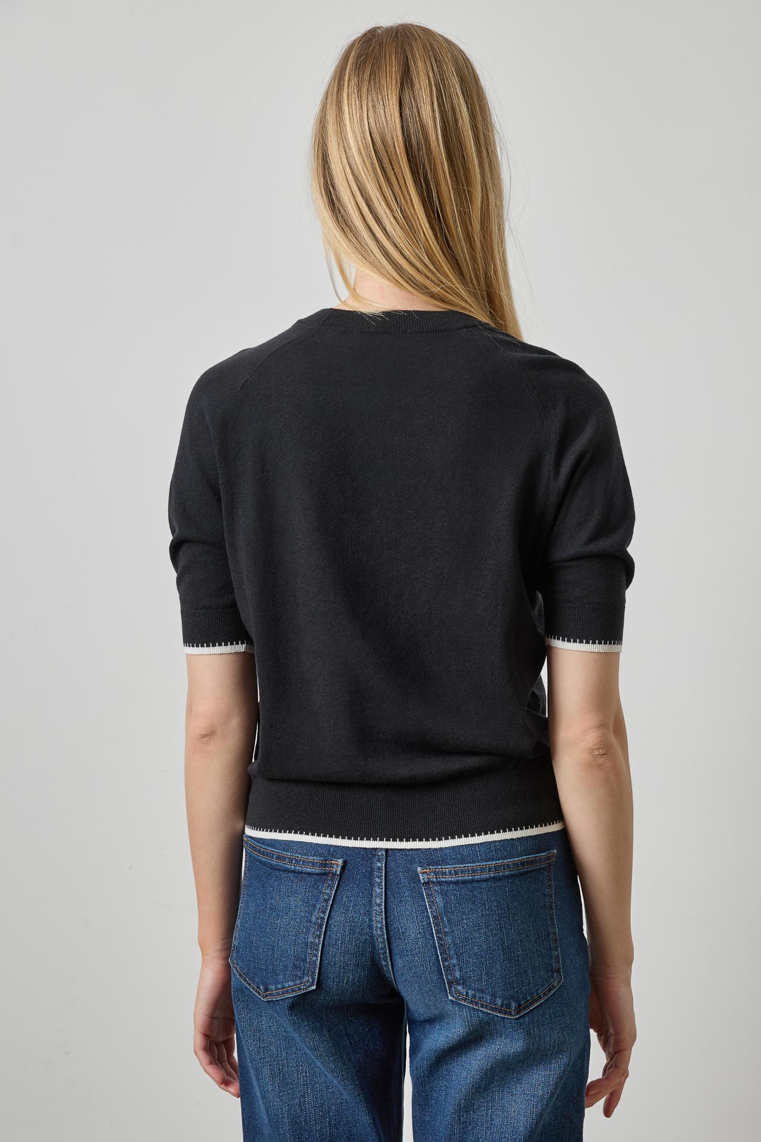 Crewneck Saddle Sleeve Sweater