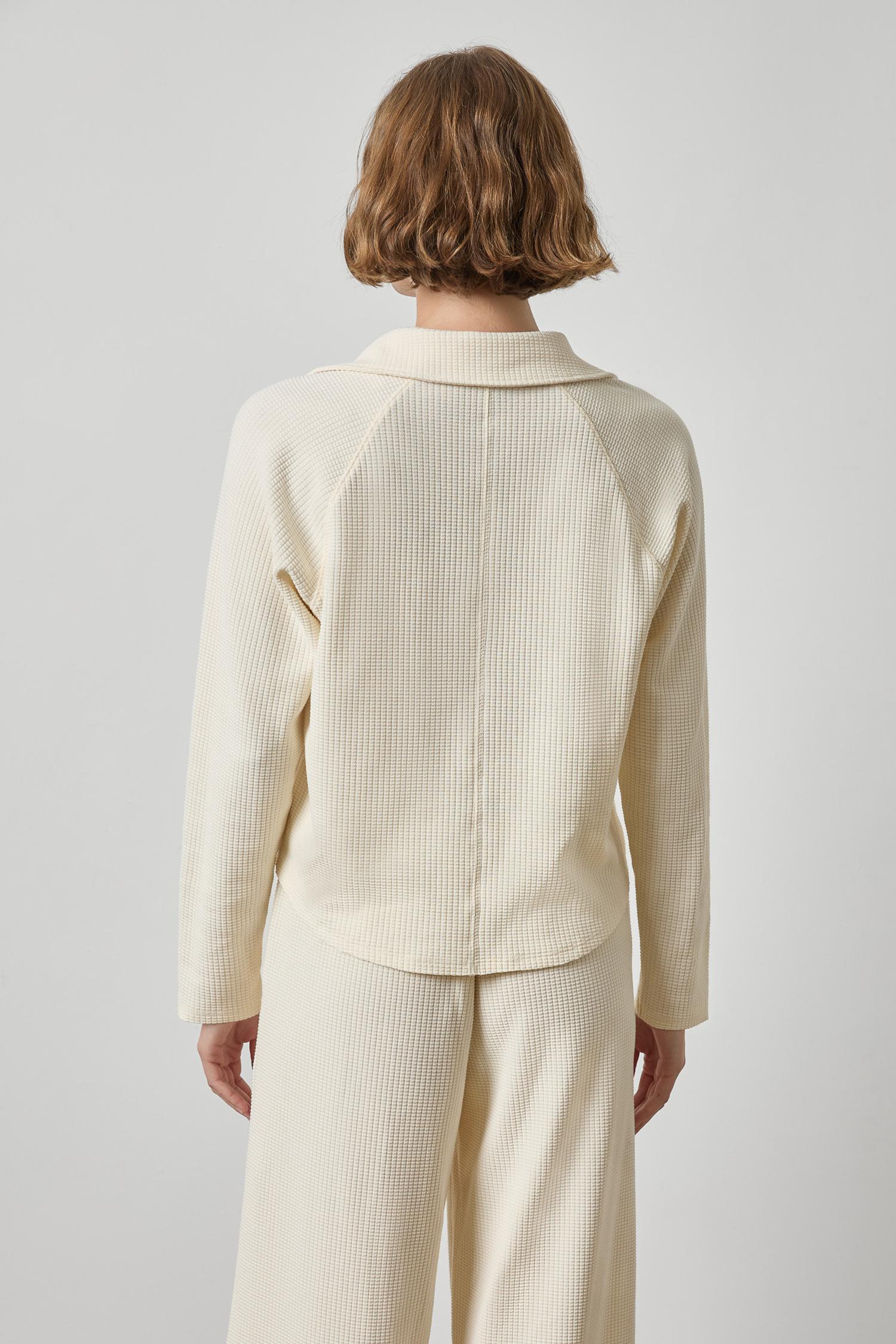 Raglan Polo Cream Rope