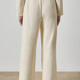 Full Length Pleated Pant Rope Cream