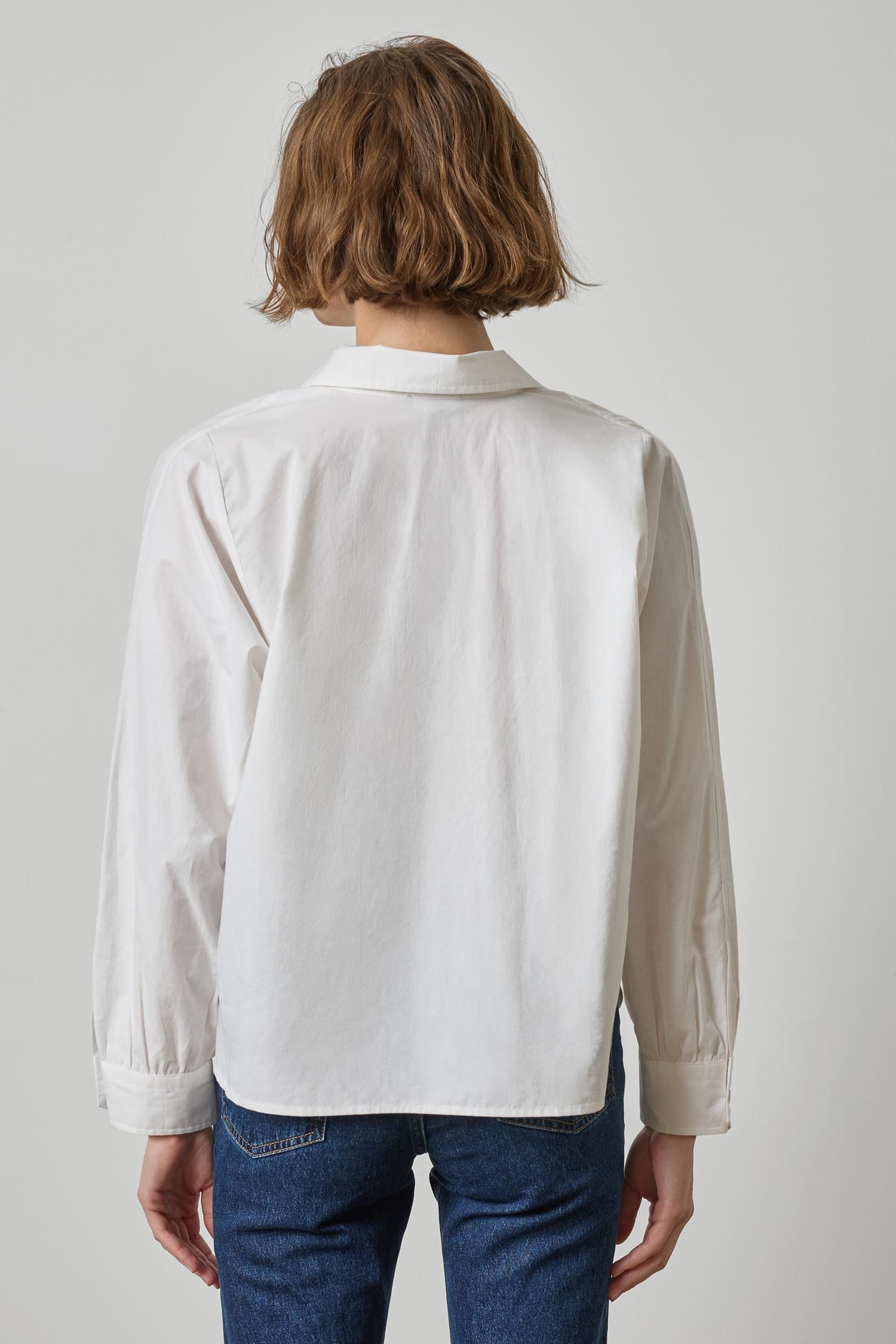Dolman Sleeve Button Down Shirt