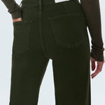 pistola denim penny wide leg jean laurel dark green color