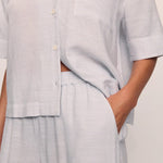 Nautico Short Sleeve Top and Pant PJ Set Feeder Stripes