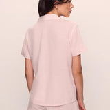 Nautico Shortie Pj Set Feeder Stripes Pale Mauve/White