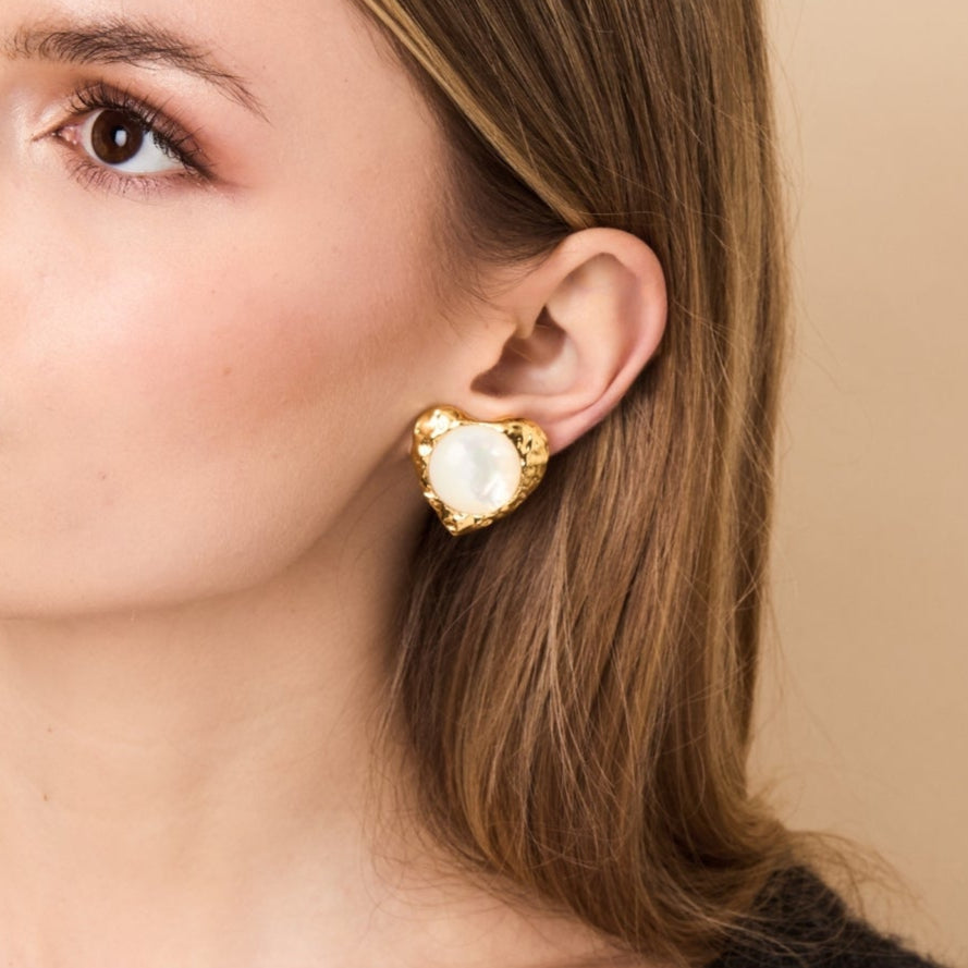 Eva Earrings Mother of Pearl