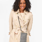 Poche Black & Cream Woven Checker