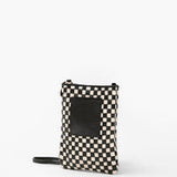 Poche Black & Cream Woven Checker