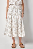 Poplin Yoke Skirt Fern Print
