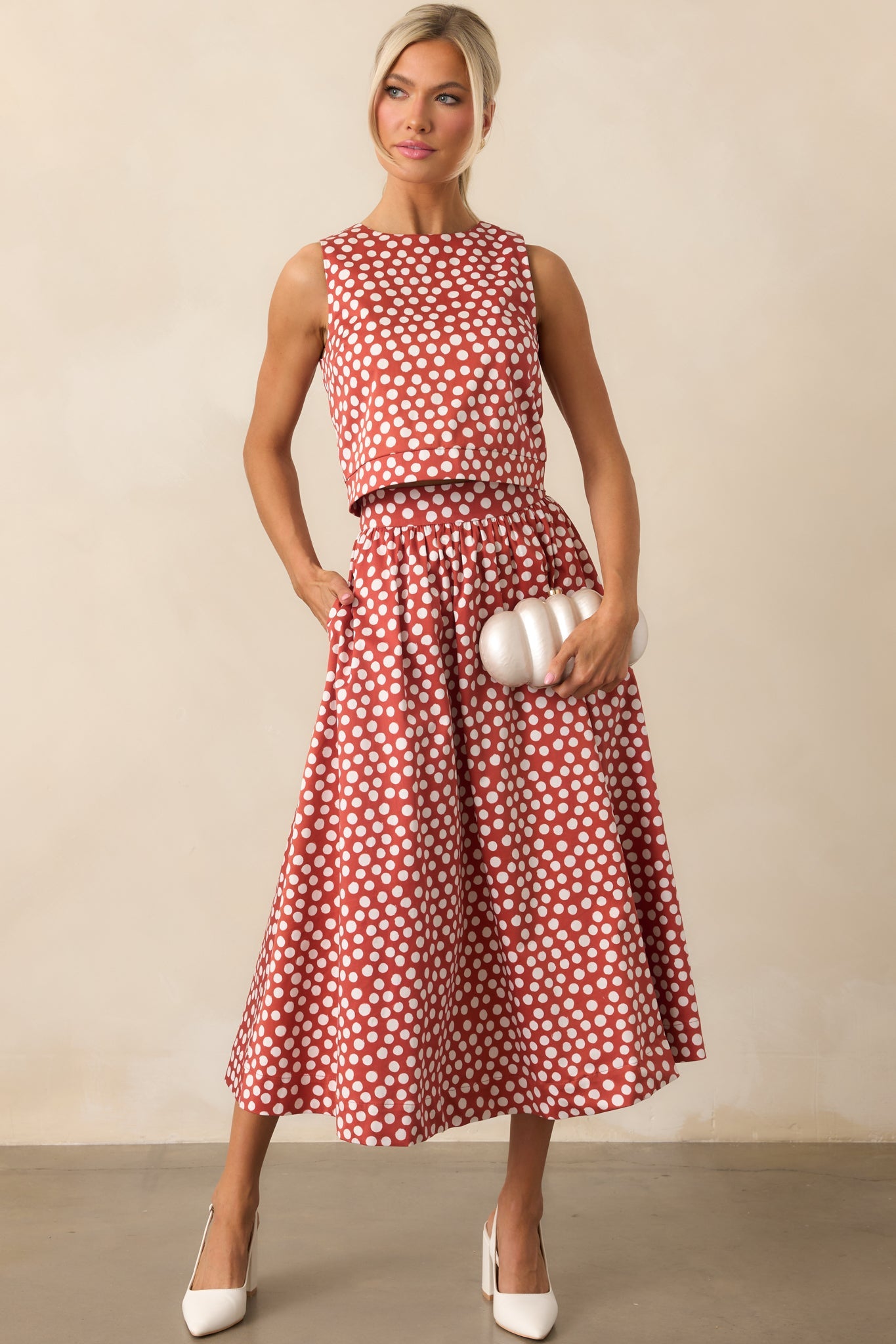 Thena Midi Skirt Spot On Print