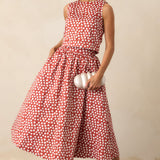 Thena Midi Skirt Spot On Print