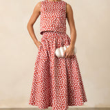 Thena Midi Skirt Spot On Print