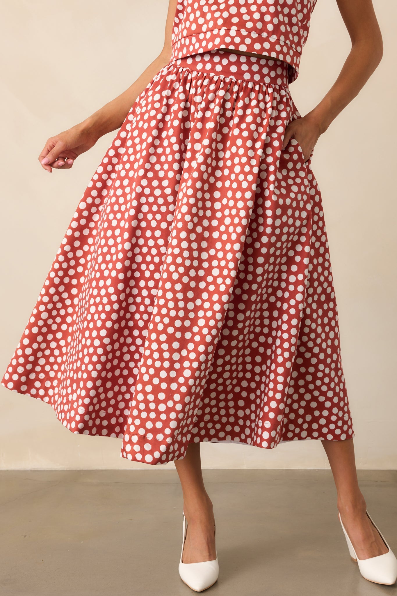 Thena Midi Skirt Spot On Print