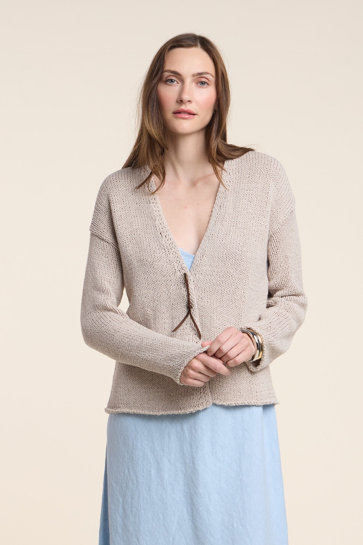Quinnly Cardigan Stone