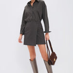 La Reina Mini Short Dress Deep Olive