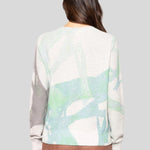 Painter's Punch Long Sleeve Sweater Blue Hues