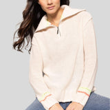 Powder Posh Cashmere Quarter Zip Frosting